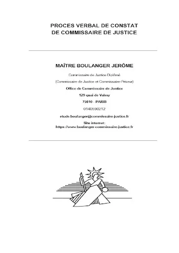 Maître Jérôme Boulanger Constat et Acte d'Huissier de Justice